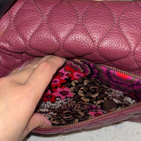 Vera Bradley Maroon Quilted Crossbody - Picture 9 of 10